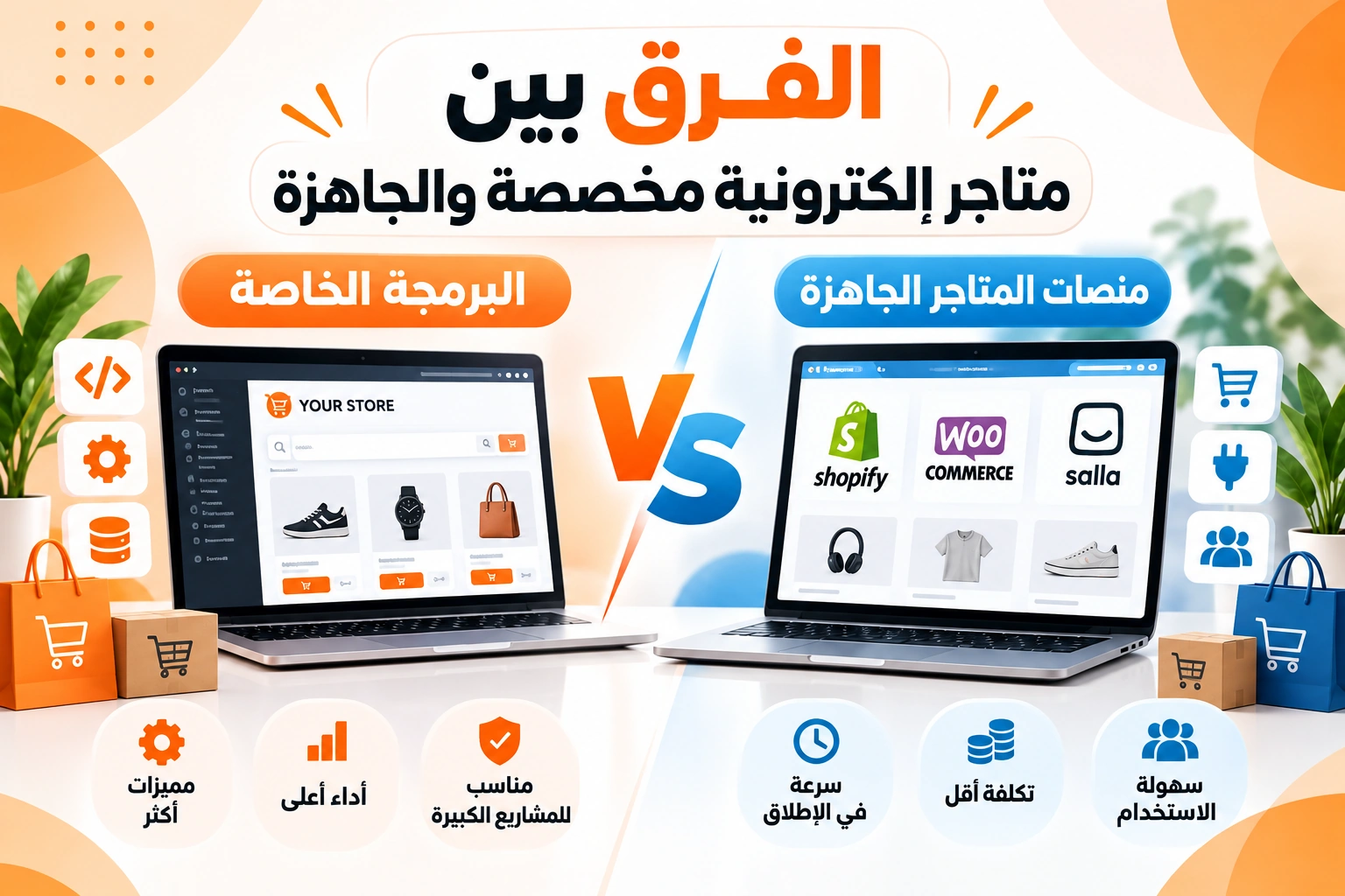 برمجة المتاجر الإلكترونية